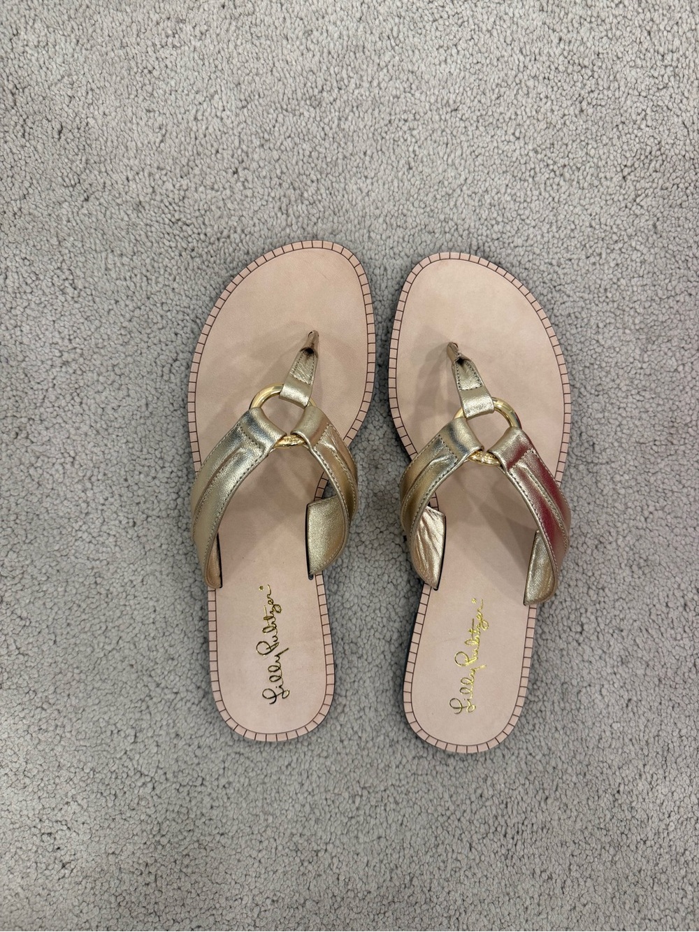 Lilly Pulitzer Gold Metallic McKim Sandal